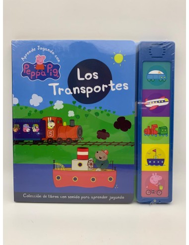 LIBRO CON SONIDO PEPPA PIG - LOS TRANSPORTES