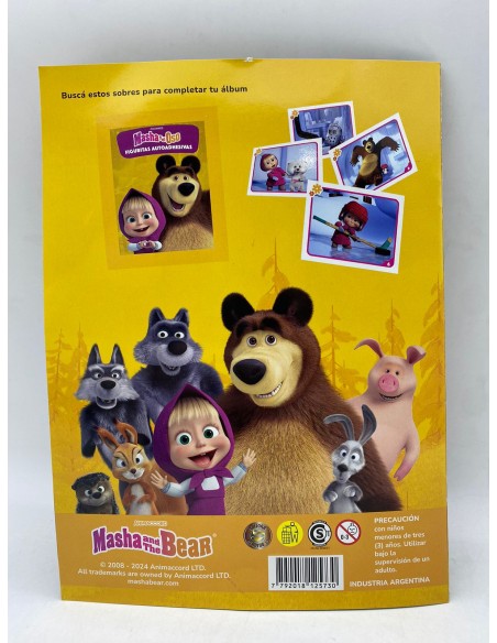 ALBUM DE FIGURITAS MASHA Y EL OSO