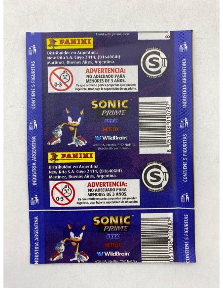 SOBRE DE FIGURITAS SONIC PRIME