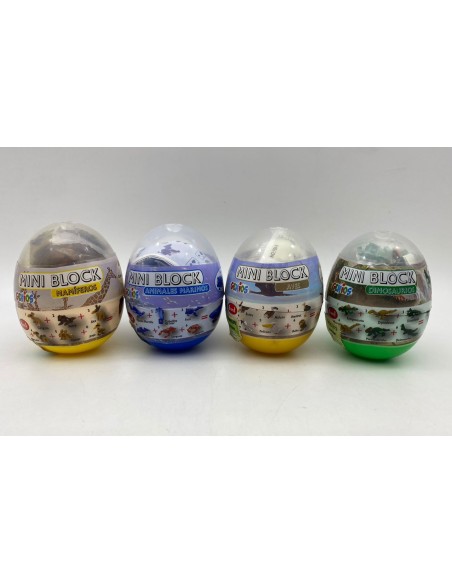 HUEVOS CON BLOQUES DE CONTRUCCION - GENIOS