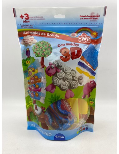 BOLSA DIDO SET MASAS 3D - ANIMALES DE LA GRANJA