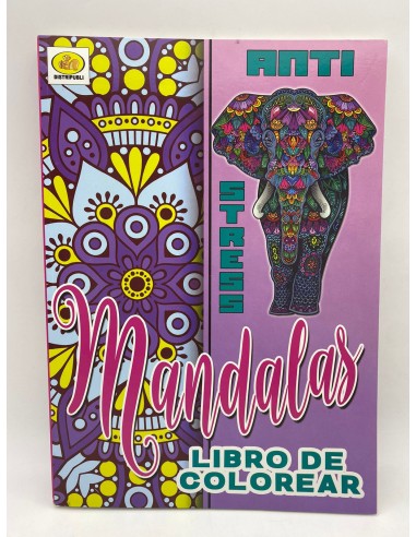 LIBRO MANDALA PARA COLOREAR DE 96 PAGINAS
