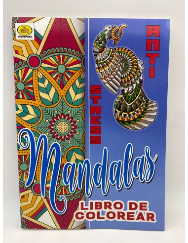 LIBRO MANDALA PARA COLOREAR DE 96 PAGINAS