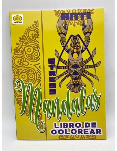 LIBRO MANDALA PARA COLOREAR DE 96 PAGINAS