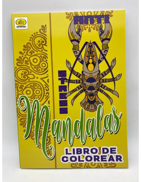 LIBRO MANDALA PARA COLOREAR DE 96 PAGINAS