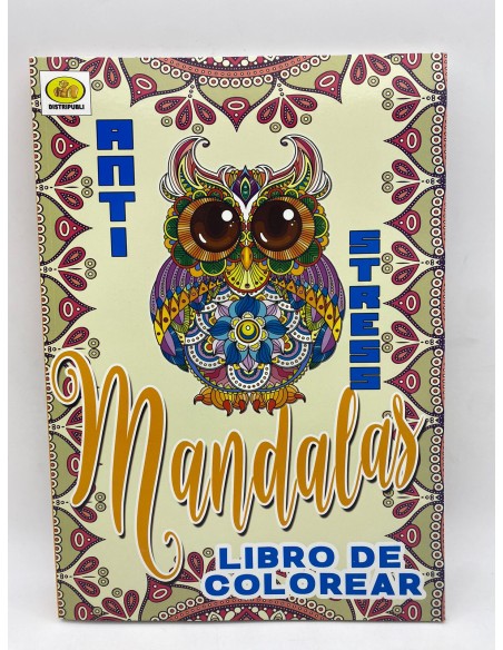 LIBRO MANDALA PARA COLOREAR DE 96 PAGINAS