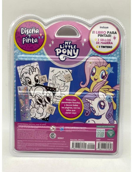 BLISTER SELLOS DISEÑA Y PINTA - MY LITTLE PONY