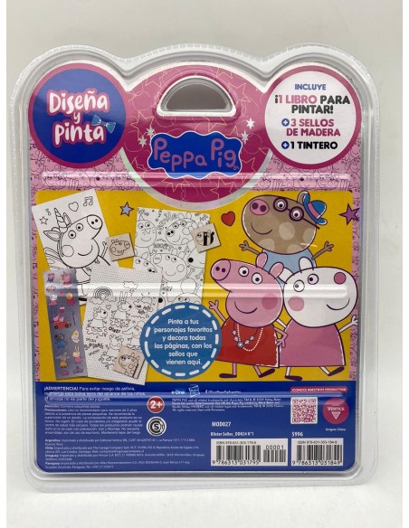 BLISTER SELLOS DISEÑA Y PINTA - PEPPA PIG